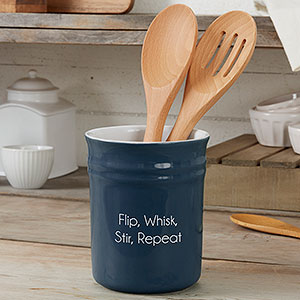 Personalized Classic Utensil Holder- Navy - 31335N-U