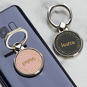 Sparkling Name Personalized Phone Ring Holder - 31375