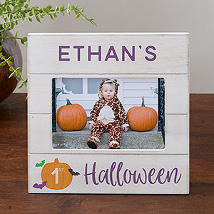 Baby's First Halloween Personalized Shiplap Frame-4x6 Horizontal - 31942-4x6H