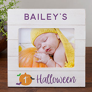 Baby's First Halloween Personalized Shiplap Frame-5x7 Horizontal - 31942-5x7H