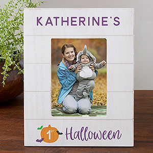 Baby's First Halloween Personalized Shiplap Frame-5x7 Vertical - 31942-5x7V