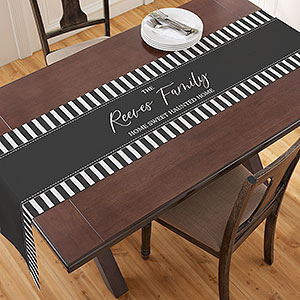 Spellbinding Stripes Personalized Table Runner- 16