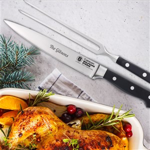 Wolfgang Starke™ 2 Piece Engraved Carving Set - 35555D