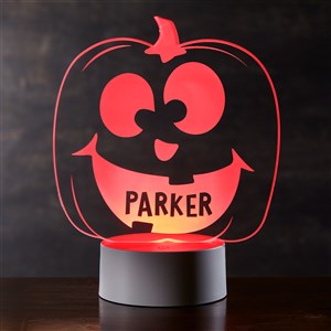 Jack-o'-Lantern Faces Personalized LED Sign - 40099