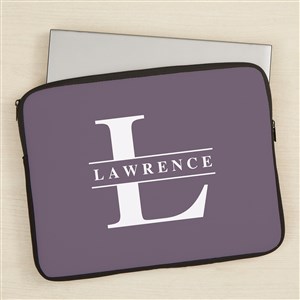 Lavish Last Name Personalized 15quot; Laptop Sleeve - 44840-L