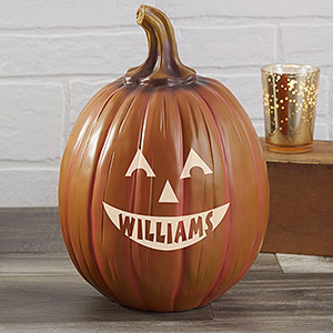 Personalized Jack-o'-Lantern Pumpkin - Large Orange - 7566LO