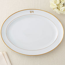 Pickard Signature Gold Monogrammed Platter - 23706D