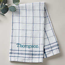 Milk Street Personalized Embroidered Kitchen Towel - 26409