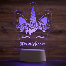 Personalized Unicorn Acrylic LED Sign - 27065