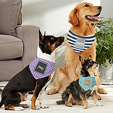 Pattern Play Personalized Dog Bandanas - 27314