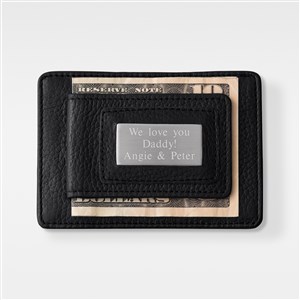 For Dad Engraved Wallet and Money Clip Duo - 41841