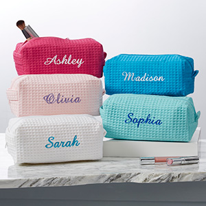 Ladies Embroidered Personalized Makeup Bags - 6797