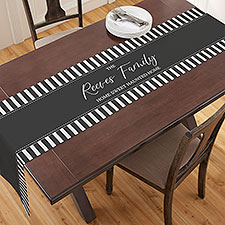 Spellbinding Stripes Personalized Table Runners - 31957