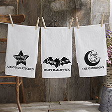 Spellbinding Halloween Personalized Flour Sack Towels - 31958