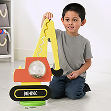 Excavator Personalized 23" Piggy Bank  - 32326