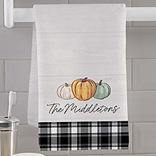 Personalized Hand Towel - Family Pumpkin Patch - 36377