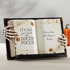 Hocus Pocus Personalized 3-D Resin Spellbook Shelf Sitter - 36740