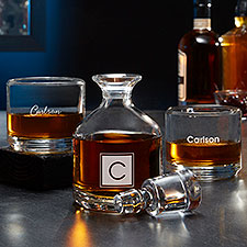 Personalized Decanter Set - Classic Celebrations - 37665