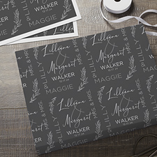 Elegant Couple Personalized Wedding Wrapping Paper  - 37825