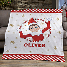 The Elf on the Shelf Personalized Blanket  - 38715