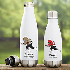 philoSophie's® Football Personalized Insulated Water Bottle  - 39276