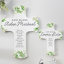 Botanical Baby Personalized Wall Cross  - 41277