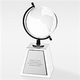 Engraved Crystal Globe Recognition Award - 41302