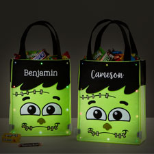 Frankie Embroidered Light Up Halloween Treat Bag - 41324