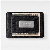 Engraved Wallet and Money Clip Duo in Black - 41840