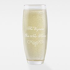 Engraved Housewarming Stemless Champagne Flute - 41914