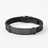 Engraved Kids Gunmetal ID Bracelet - 41982