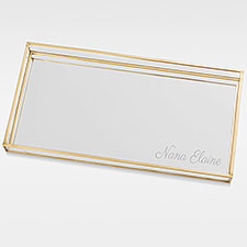 Engraved Mirrored Vanity Tray For Grandma - 42038