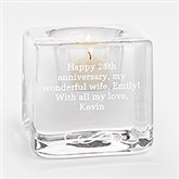 Orrefors Engraved Anniversary Ice Cube Votive - 42111