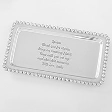 Personalized Mariposa® String of Pearls Jewelry Tray For Her - 42242