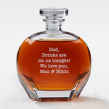 Personalized Luigi Bormioli® Any Message Whiskey Decanter For Him - 42298