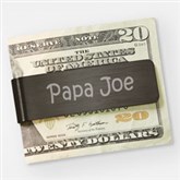 Engraved Gunmetal Grandpa Money Clip  - 42350