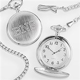 Engraved Silver Graduation Pocket Watch - 42368