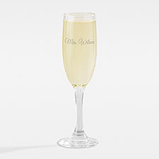 Etched Wedding Champagne Flute - 42373