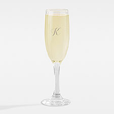 Etched Engagement Champagne Flute - 42375