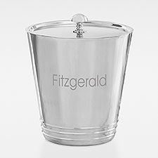 Etched Housewarming Silver Ice Bucket - 42432