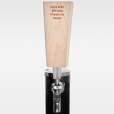 Engraved Birthday Message Maple Beer Tap Handle - 42460