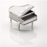 Engraved Silver Piano Musical Keepsake Box - 42531