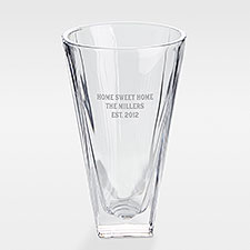 Etched Message Vase for Family - 42588