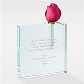 Engraved Message Glass Bud Vase for Her - 42597