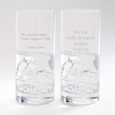 Engraved Wedding Message Luigi Bormioli Cocktail Glass - 42710