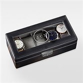 Engraved Graduation Leather 5 Slot Watch Box  - 42824