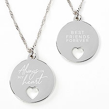 Always In My Heart Personalized Friend Pendant Necklace  - 42832