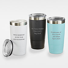 Write Your Own Engraved 20 oz. Steel Tumbler  - 43267