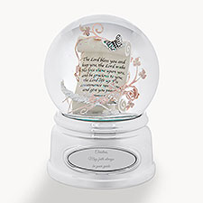 Engraved Prayer Scroll Snow Globe  - 43422