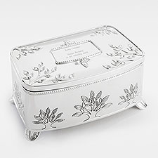 Engraved Trees and Vines Music Box - 43568